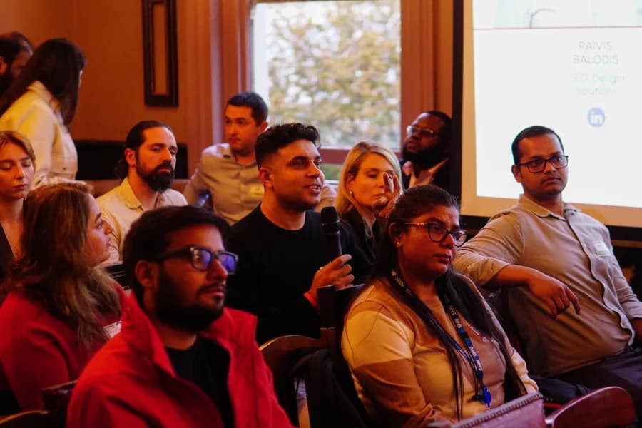 Attendees at an exclusive JazzClub evening